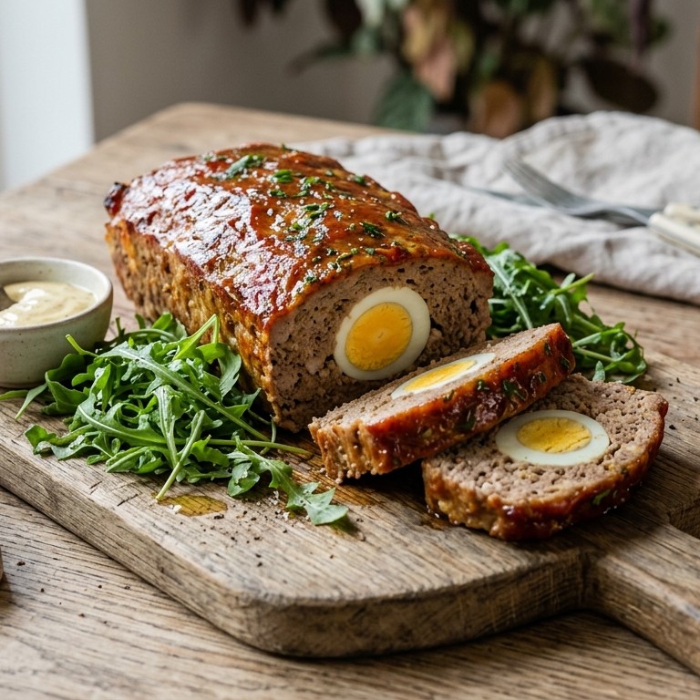 Gehaktbrood met ei recept