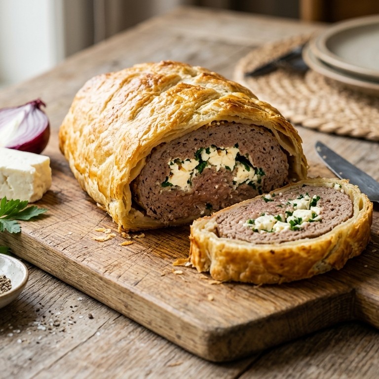 Gehaktbrood met feta recept
