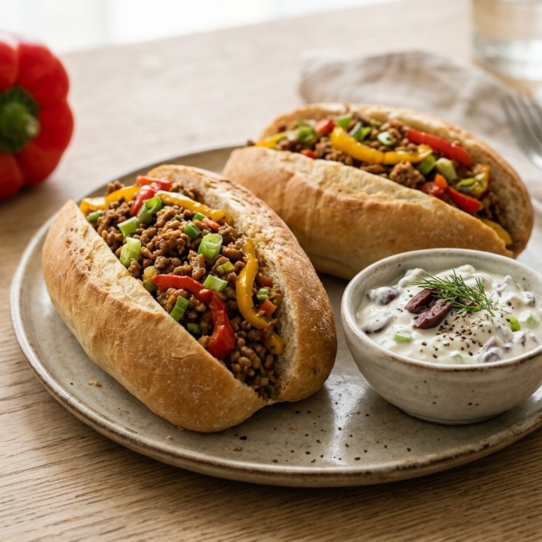 Gehaktbroodjes met olijvenkwark recept