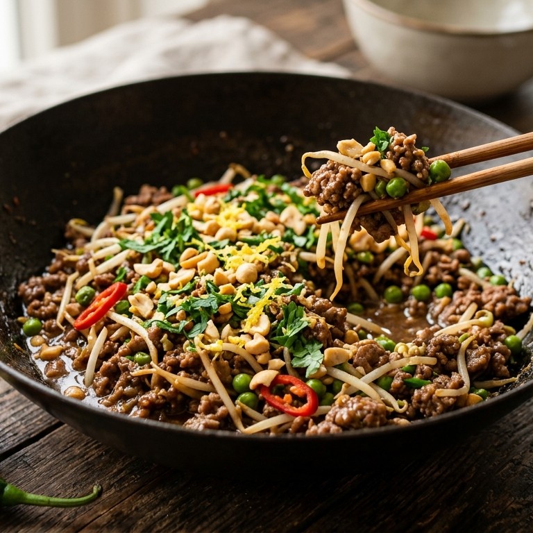 Gehaktpannetje met taugé recept