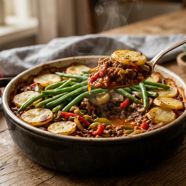 Gehaktschotel met boontjes recept