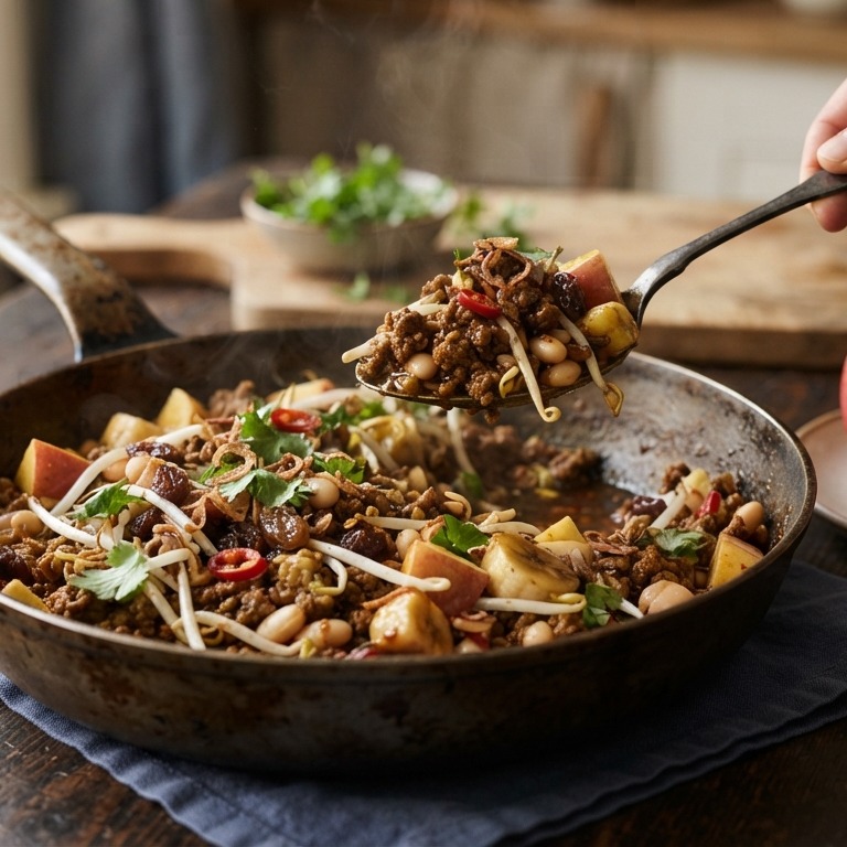 Gehaktschotel met tauge recept