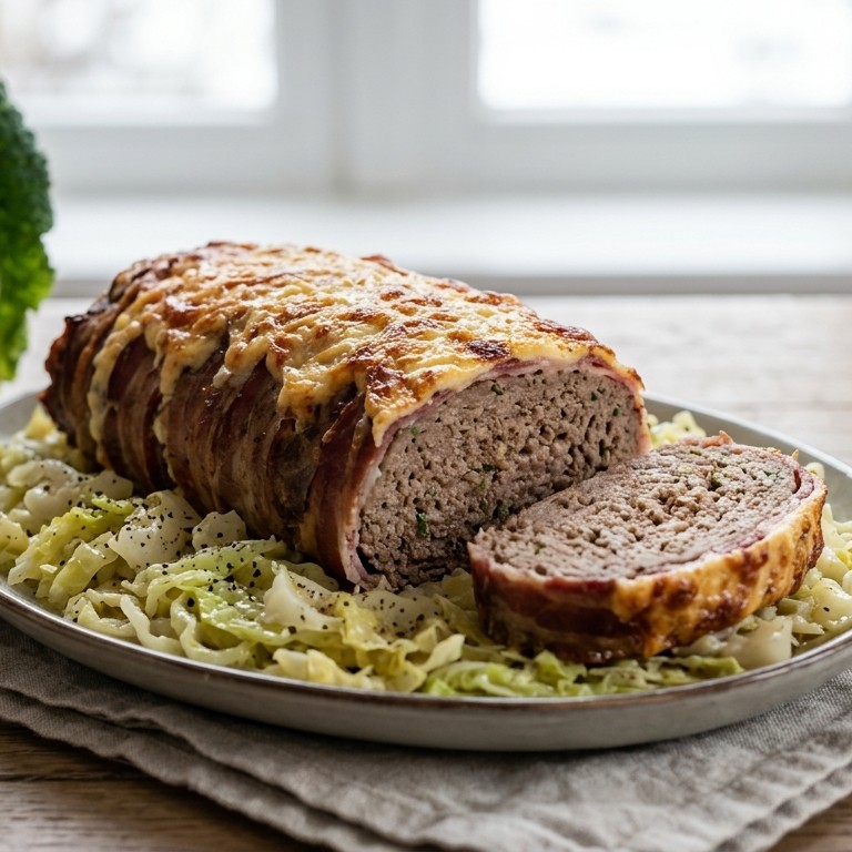 Gehaktstaaf met een knapperige kaaskorst recept