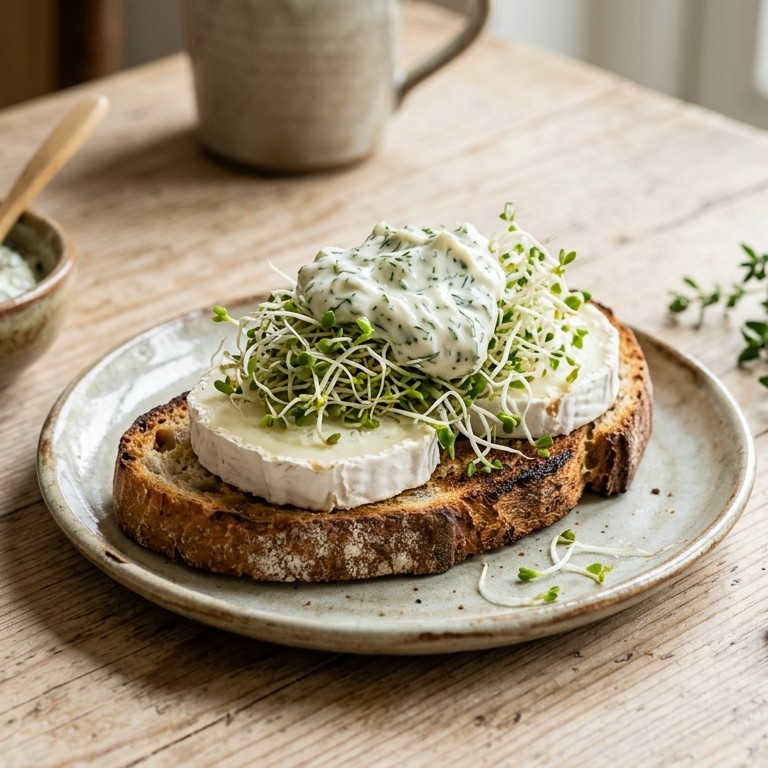 Geitenkaas met alfalfa recept