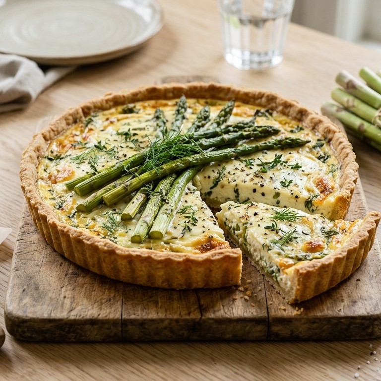 Geitentaart met asperge recept