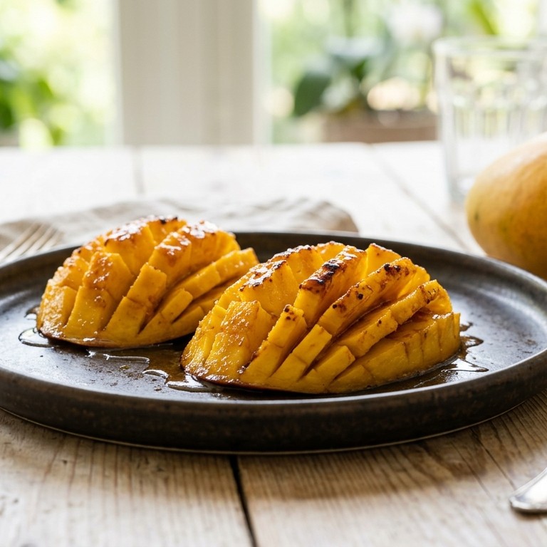 Gekarameliseerde mangowaaiers recept
