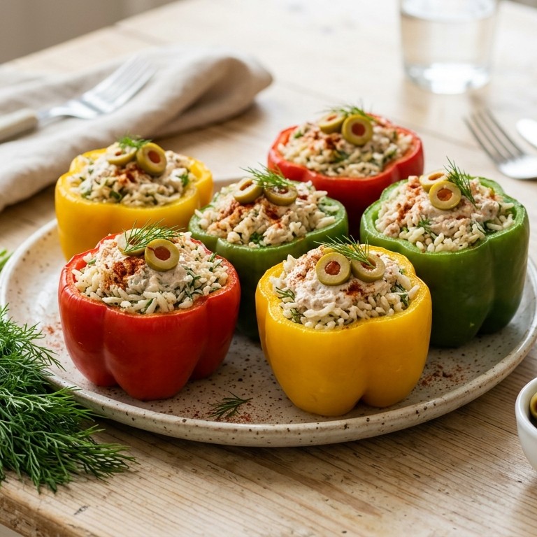 Gekleurde paprika's recept
