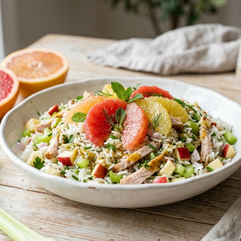 Gekleurde rijstsalade recept