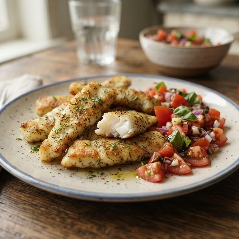 Gekruide visreepjes recept