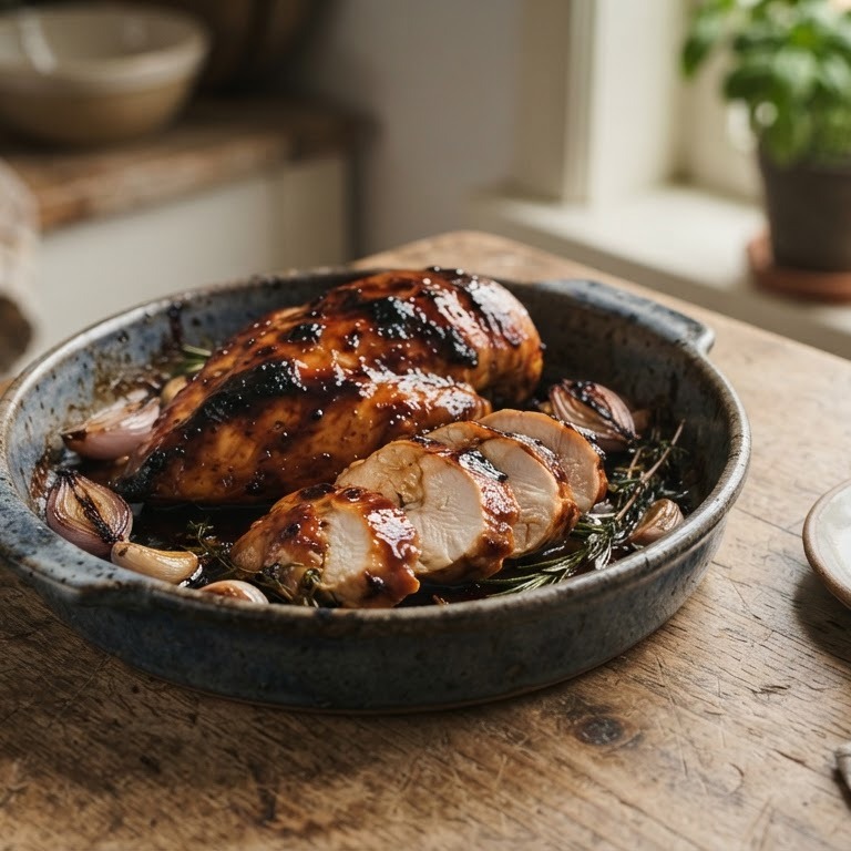 Gelakkeerde kipfilet uit de oven recept