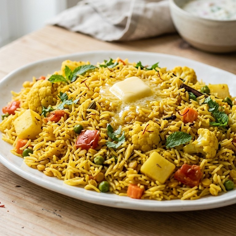 Gele rijst met groenten recept