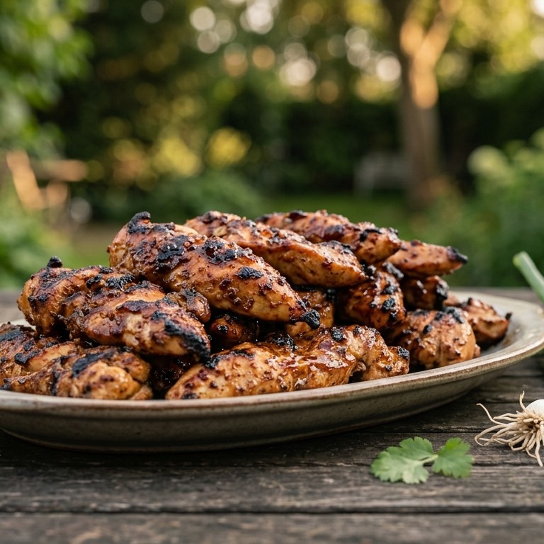 Gemarineerde kip voor de BBQ recept