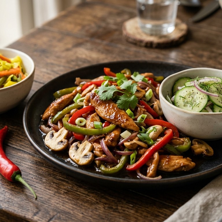 Gemarineerde kipfilets met komkommersalade recept