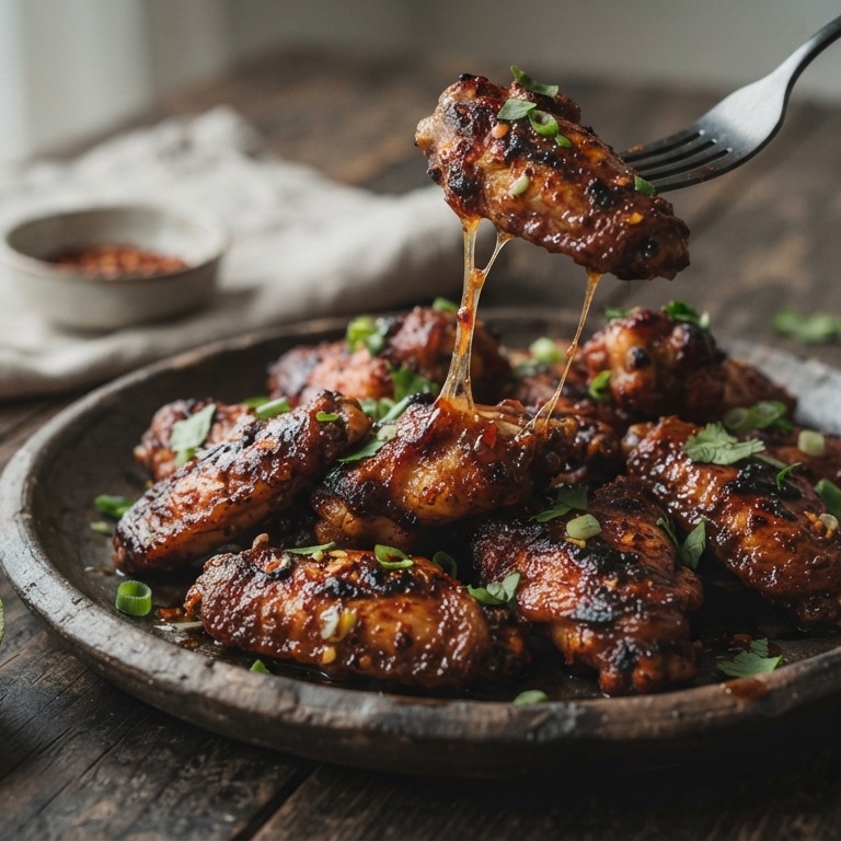 Gemarineerde kipkluifjes (zoet/pittig) recept