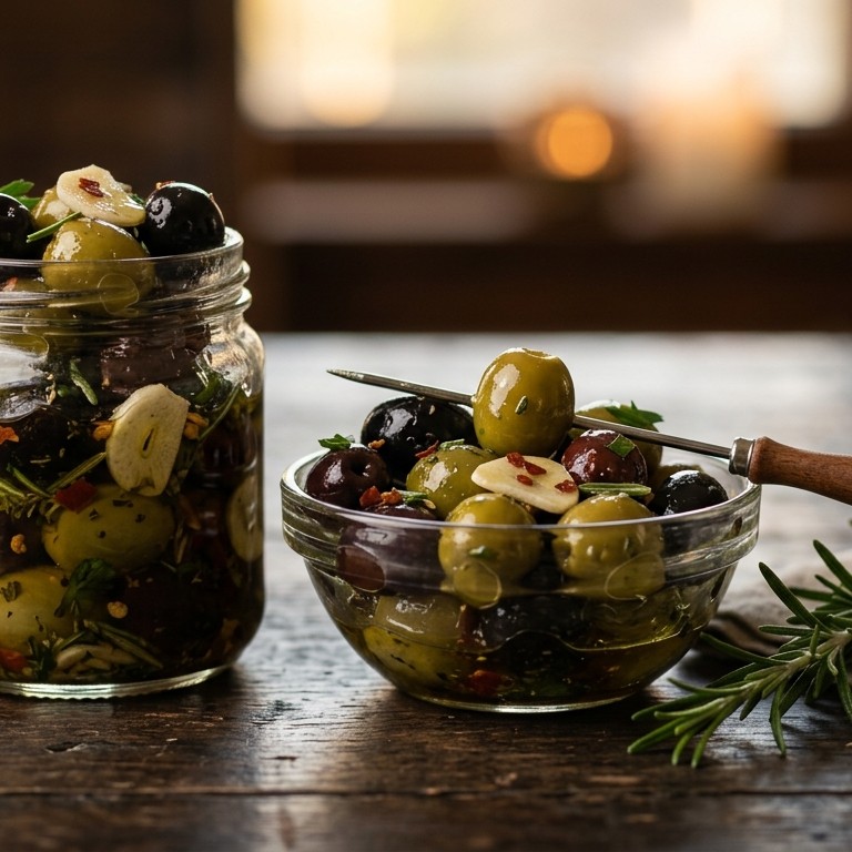Gemarineerde olijven recept