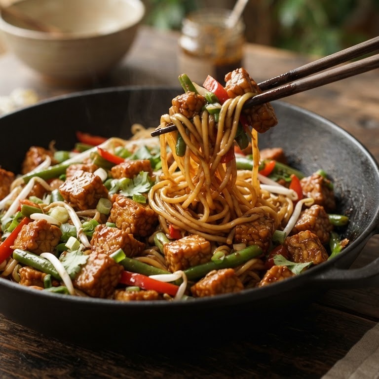 Gemarineerde tempé uit de wok recept