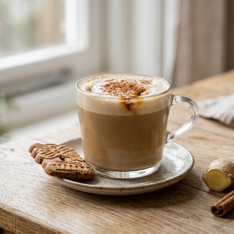 Gemberkoffie met koekkruiden recept