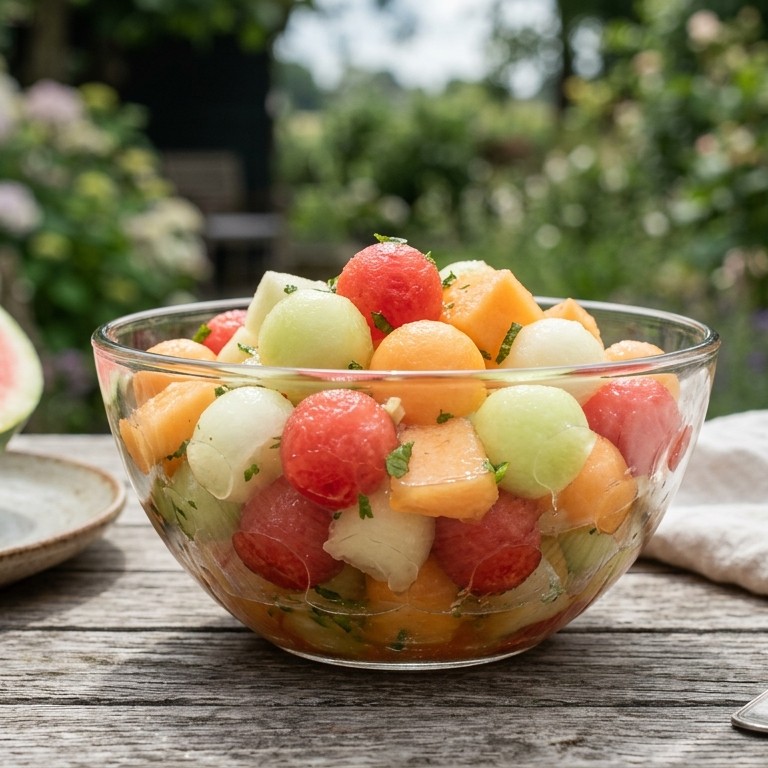 Gemengde meloensalade recept