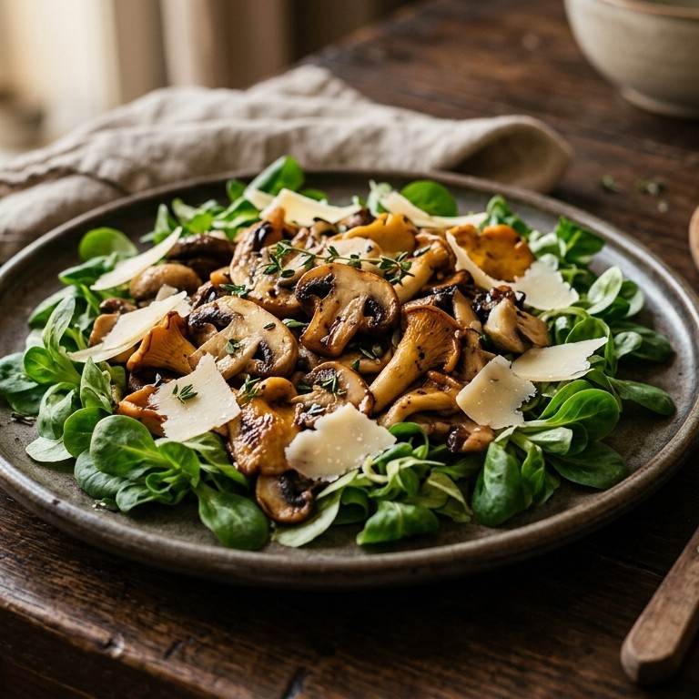 Gemengde paddestoelensalade recept
