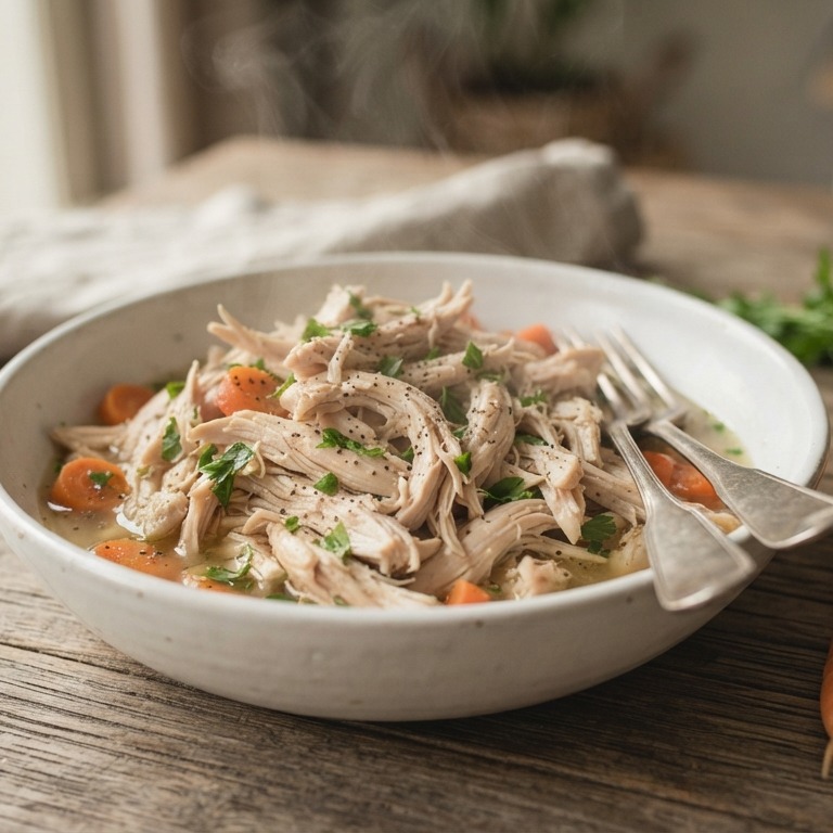 Geplukte kip recept
