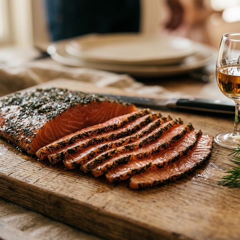 Gerookte zalm gemarineerd in Talisker whiskey recept