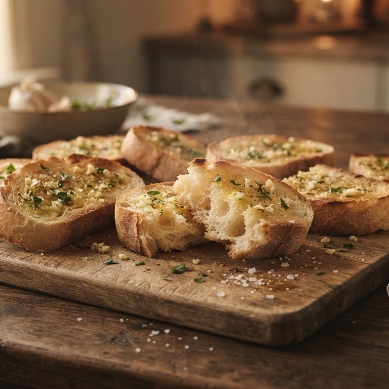 Geroosterd knoflookbrood recept