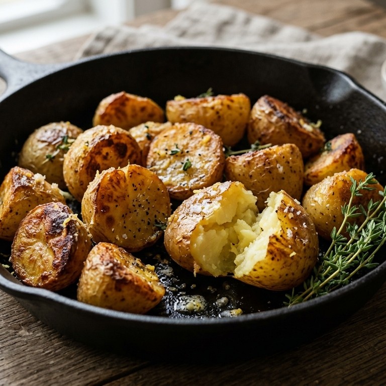 Geroosterde aardappels met citroenboter recept