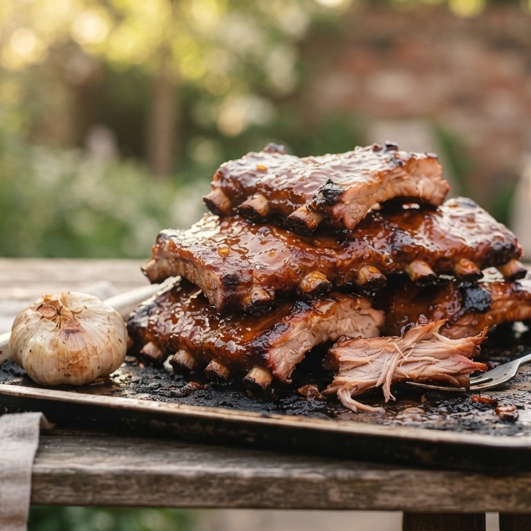 Geroosterde honing spareribs recept