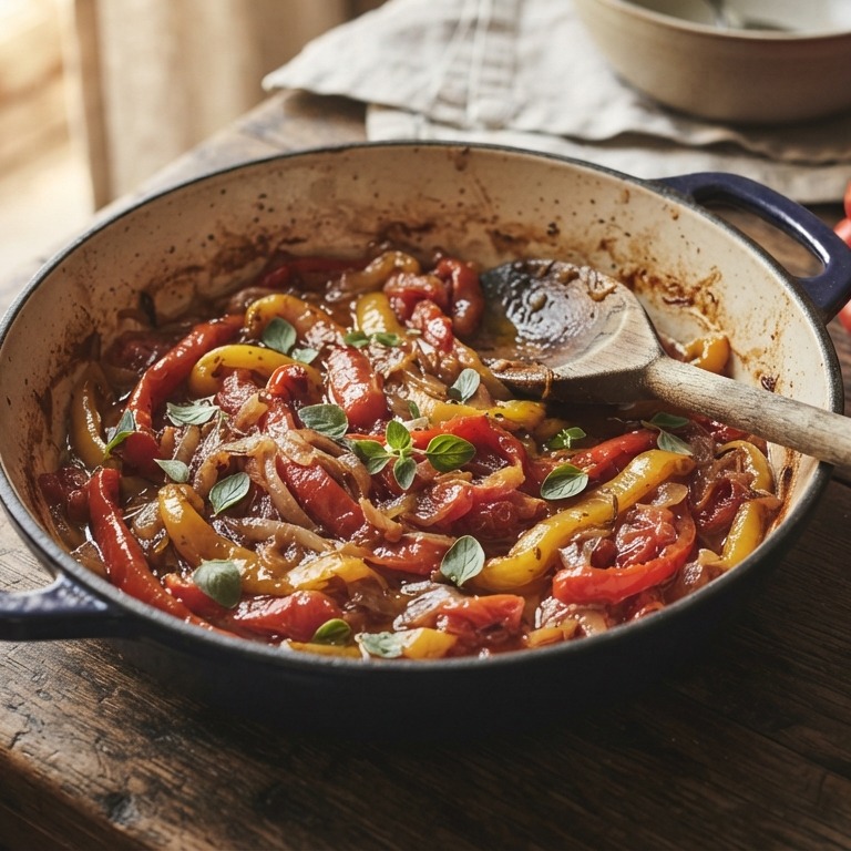 Gesmoorde paprika recept