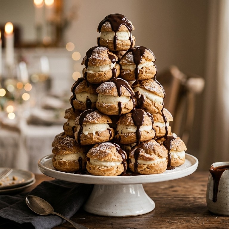 Gestapelde soesjes recept