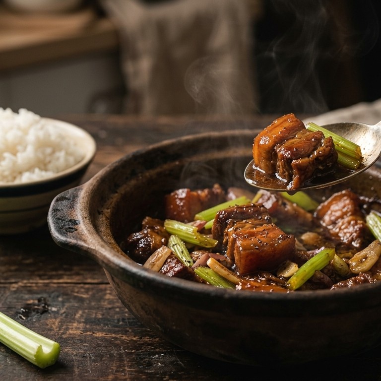 Gestoofd varkensvlees met bleekselderij recept