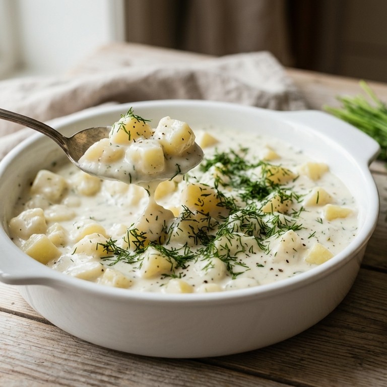 Gestoofde aardappeltjes met dille recept