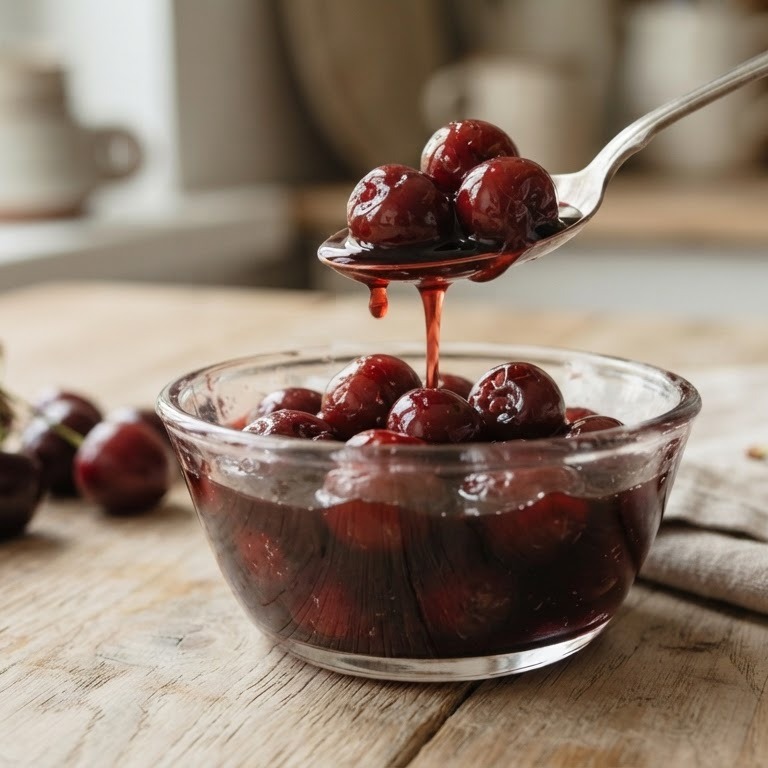 Gestoofde kersen recept