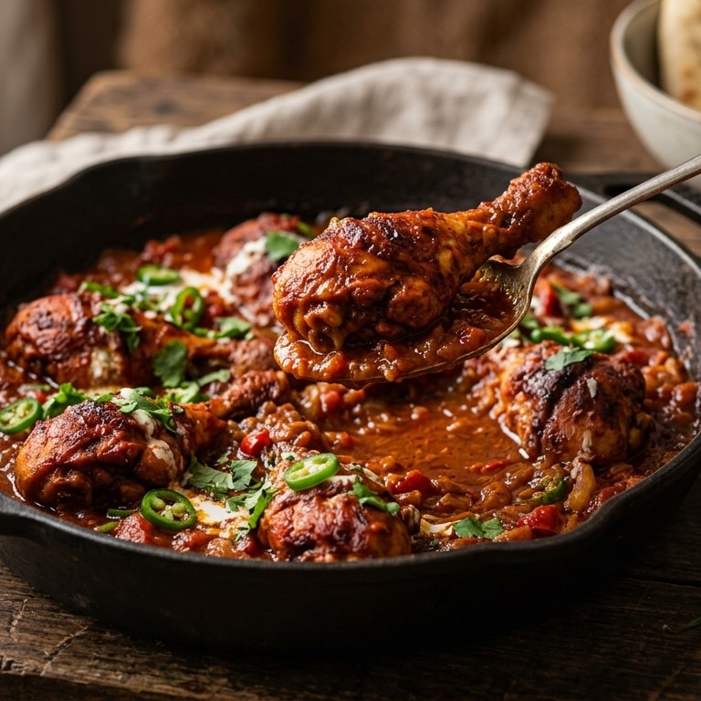 Gestoofde Kip Tandoori recept