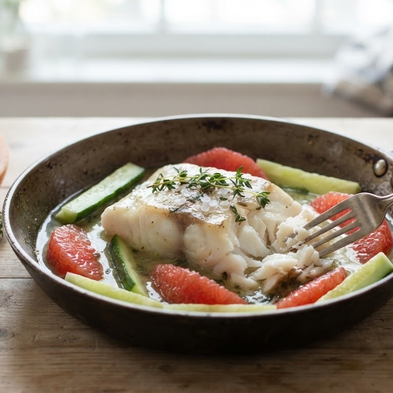 Gestoofde nijlbaars met grapefruit recept