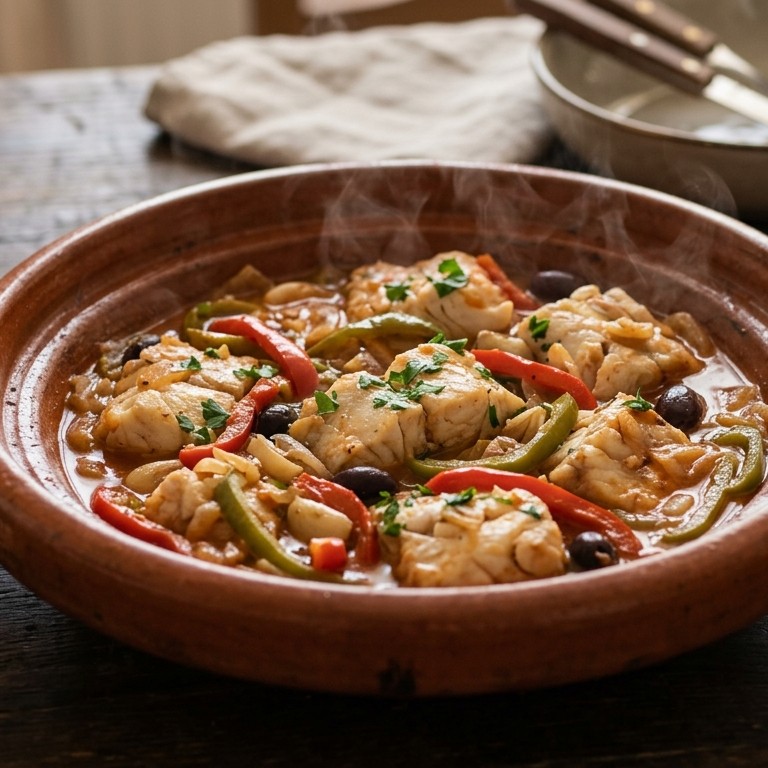 Gestoofde nijlbaars met paprika recept