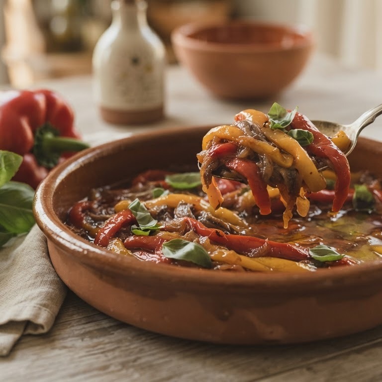 Gestoofde paprika recept
