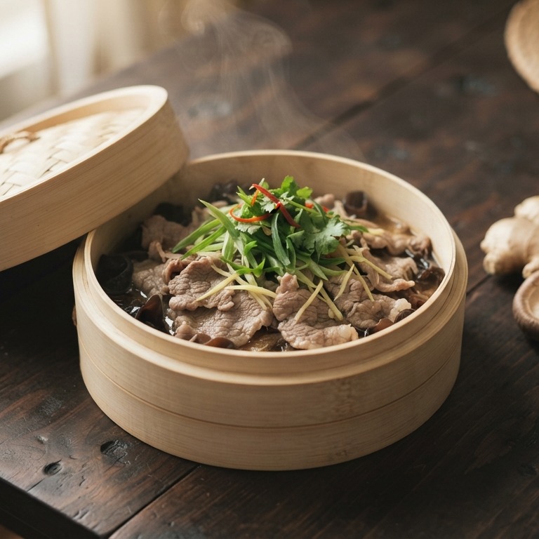 Gestoomd lamsvlees op Chinese wijze recept