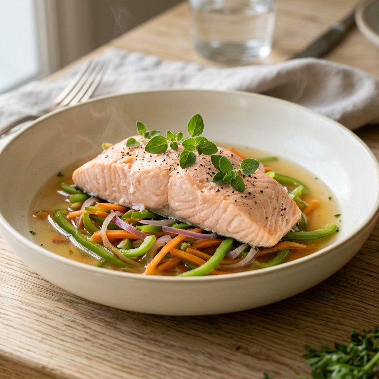 Gestoomde zalmfilet recept