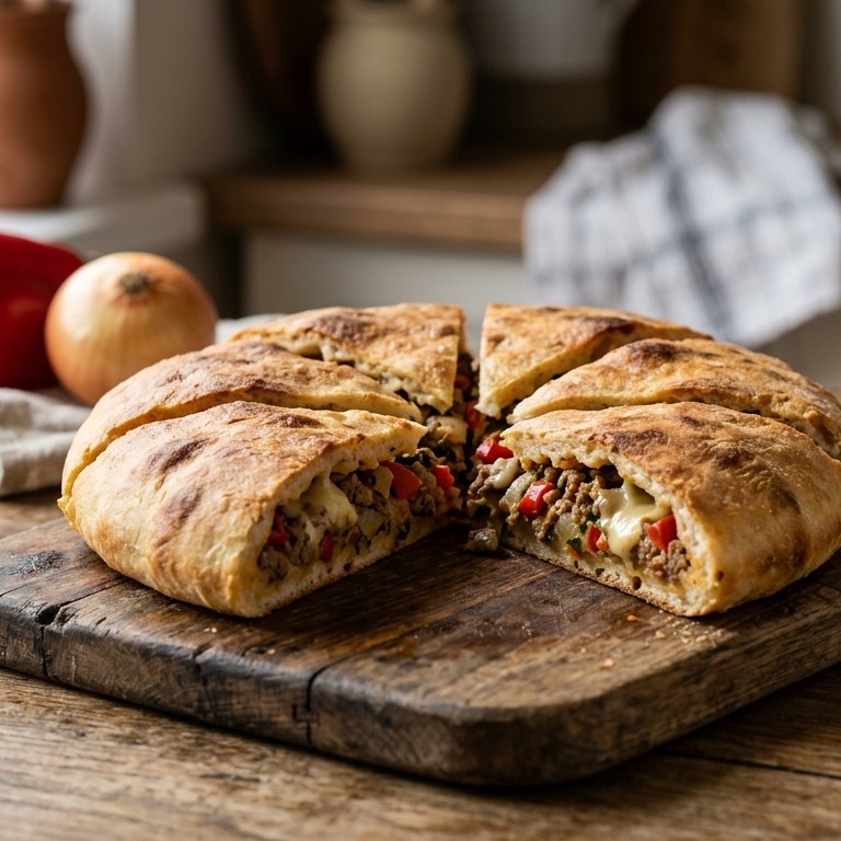 Gevuld brood met een oosters tintje recept