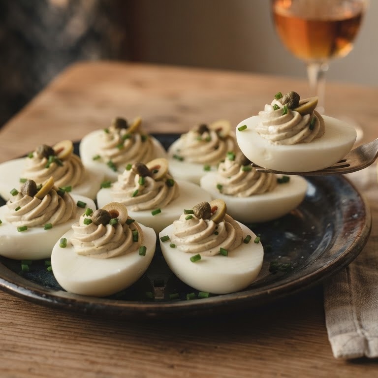 Gevuld ei met sardientjes recept