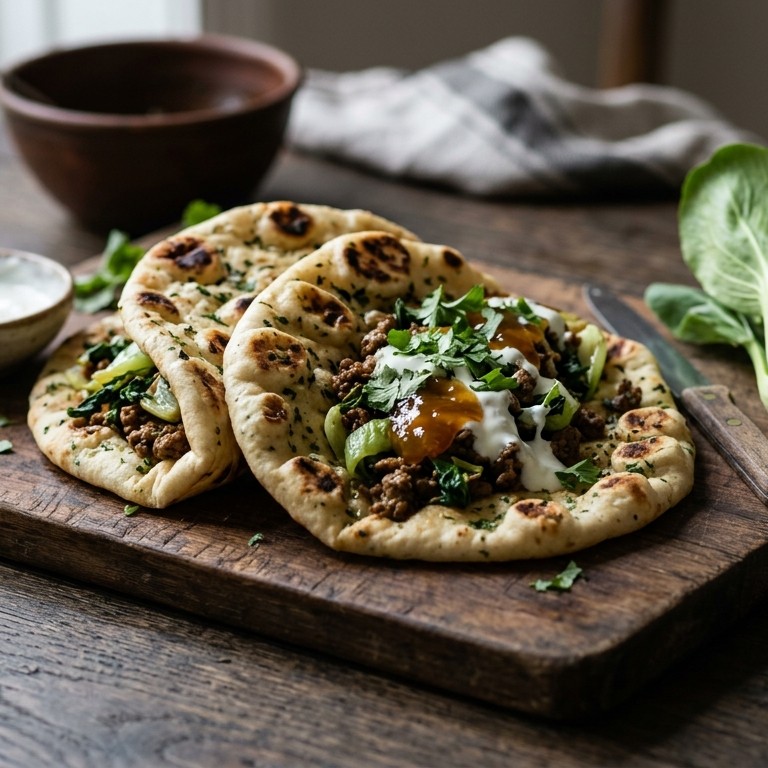 Gevuld Indiaas brood uit de kom recept