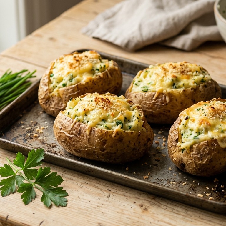 Gevulde aardappelen recept