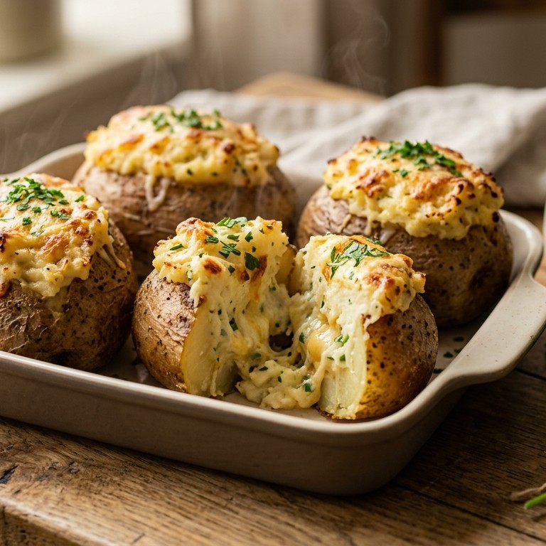 Gevulde aardappelen recept