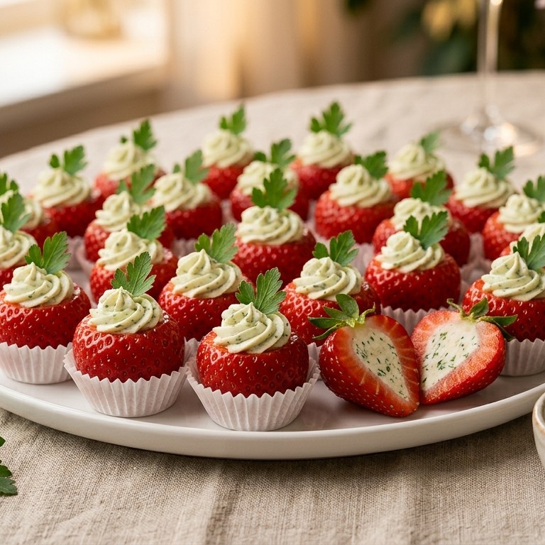 Gevulde aardbeien recept