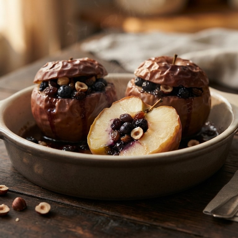 Gevulde appels met bosbessen recept