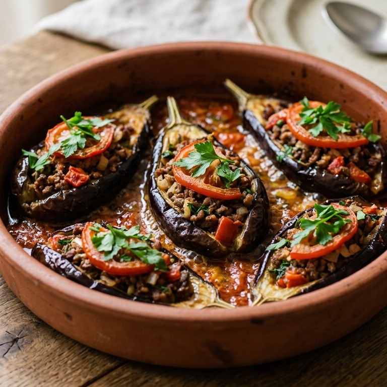 Gevulde aubergine recept
