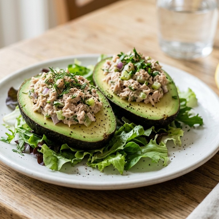 Gevulde avocado met tonijn recept