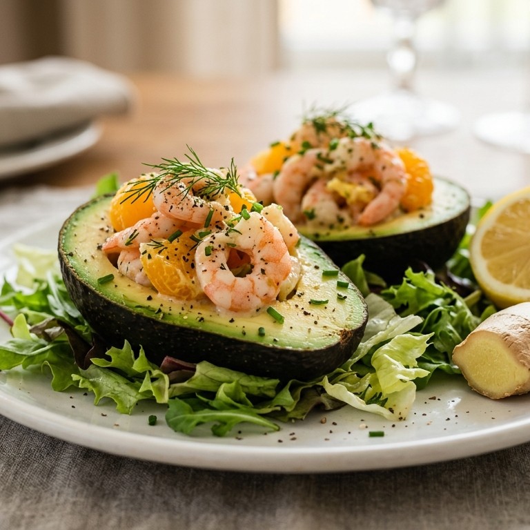 Gevulde avocado's met garnalen recept
