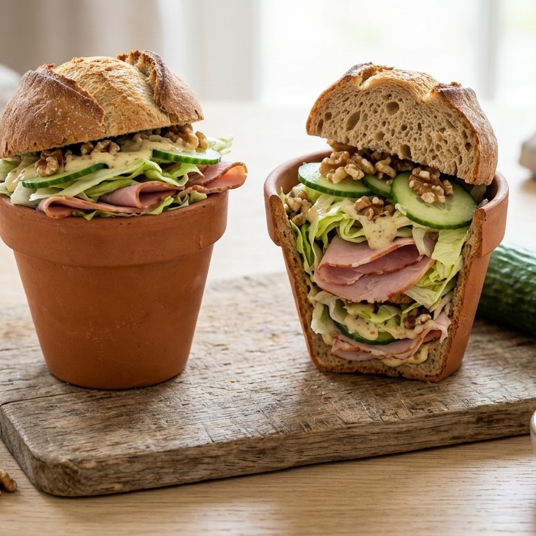 Gevulde bloempotbroodjes recept